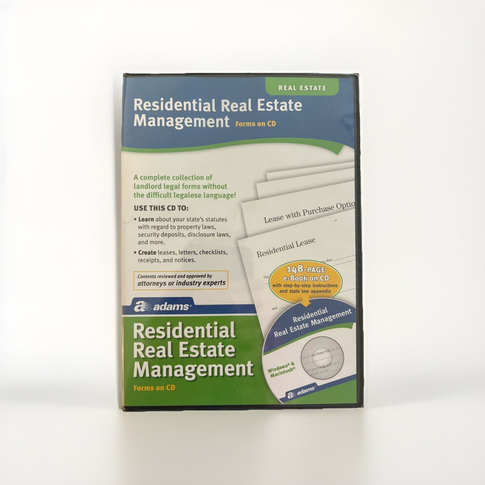 Residential Real Estate Management Forms CD Adams Landlord Lease Templates