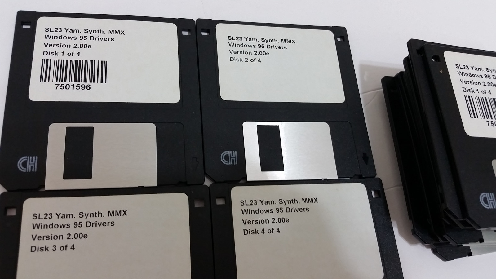 Large Wholesale Lot WINDOWS 95 Drivers 3.5” Disks SL23 Yam Synth MMX 6 Sets