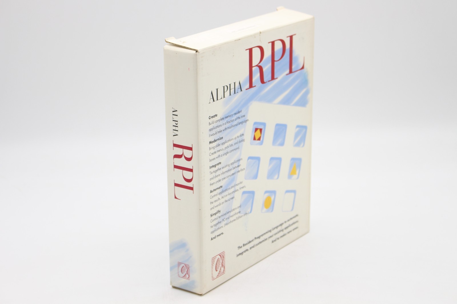 Alpha RPL Resident Programming Language Software IBM PC DOS Rare RETAIL BOX