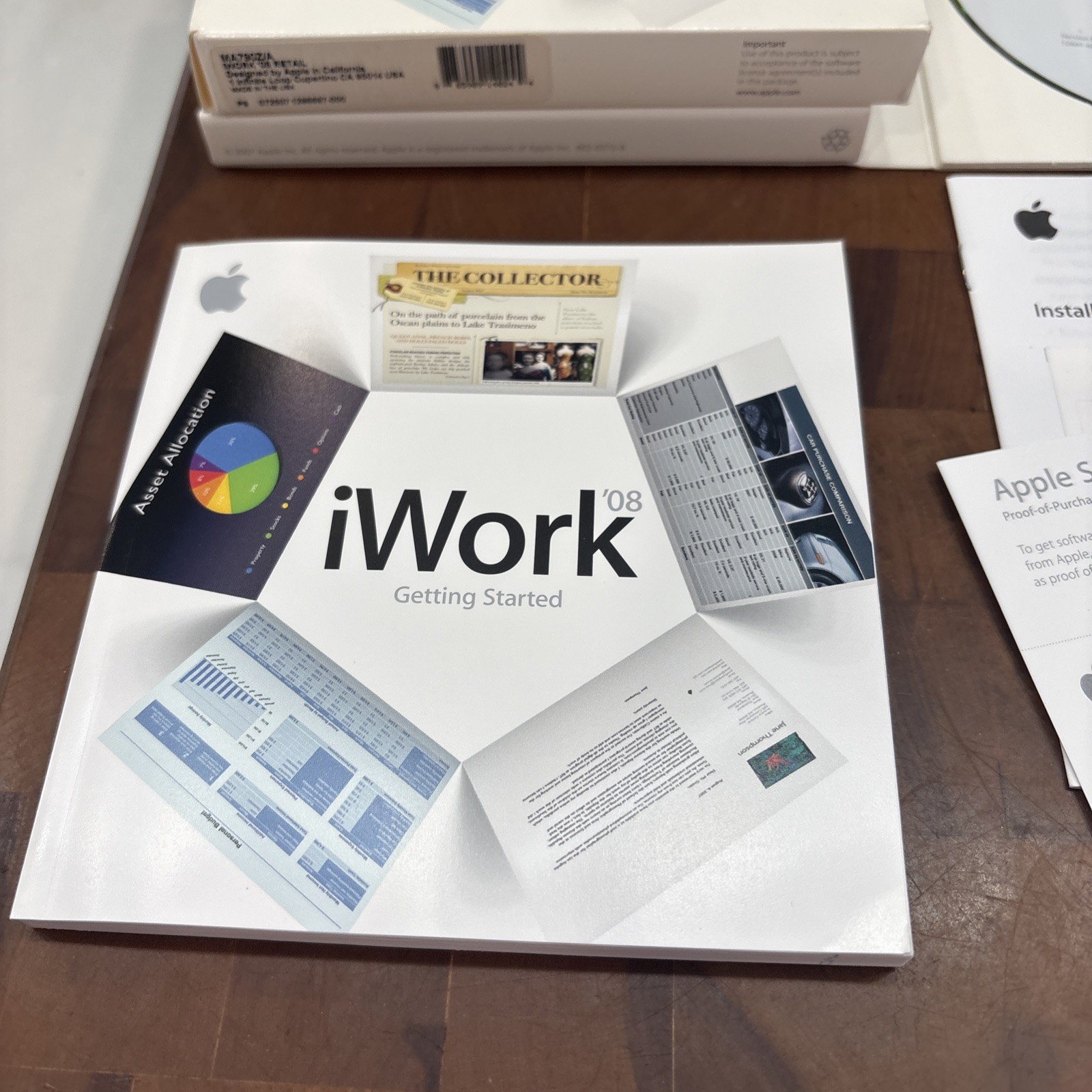 Apple iWork 08 Mac Retail Box Complete Disc Manual Serial Included