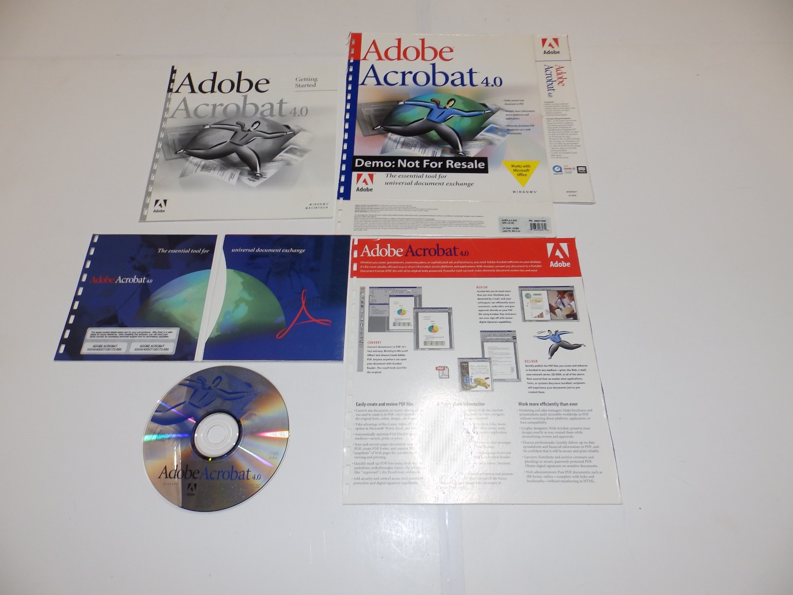 Vintage Software – Adobe Acrobat for Windows v2.0 / 2.1 / 3.0 / 4.0 / 5.0