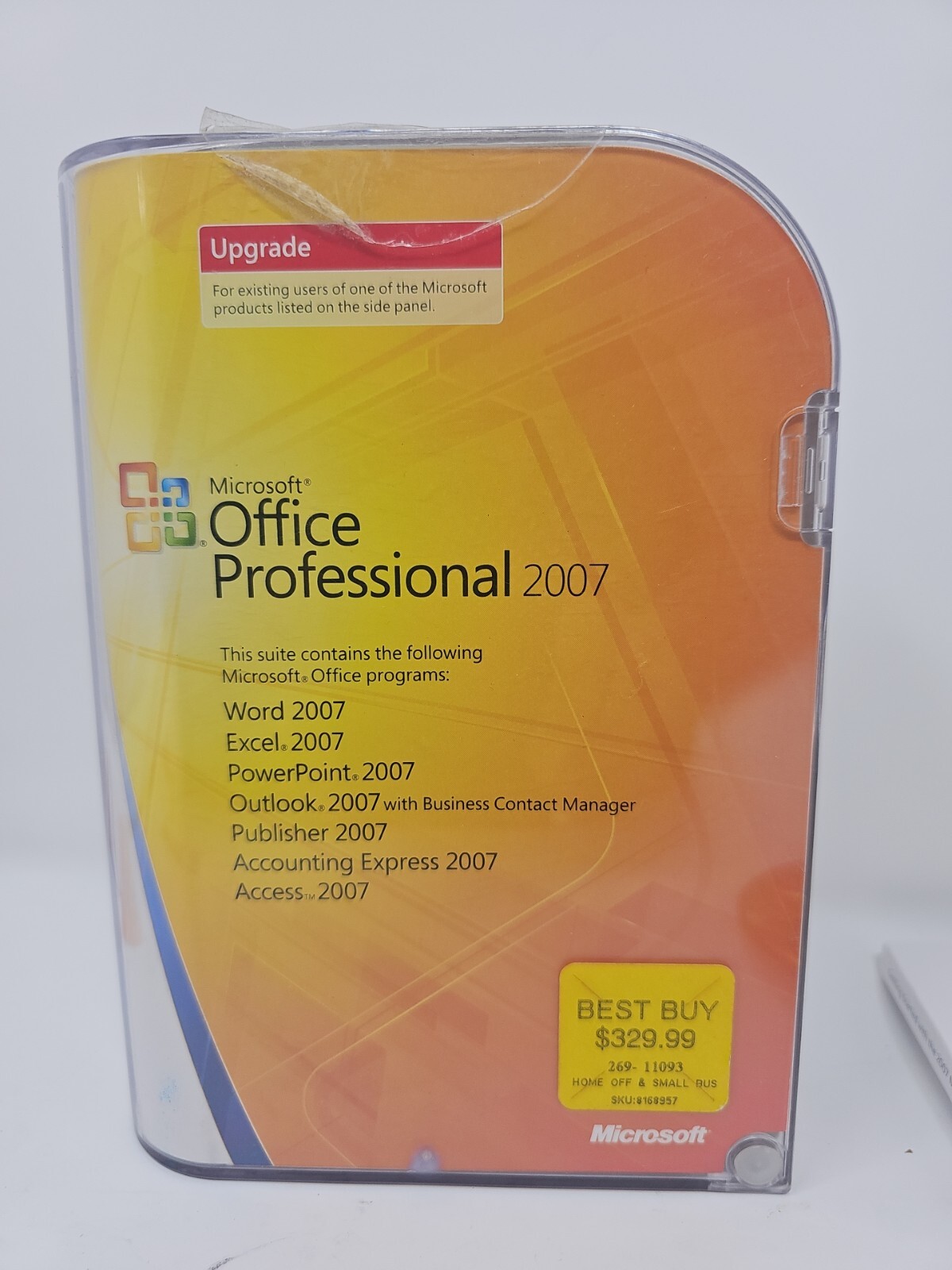Microsoft Office Professional 2007 – Upgrade – W/ Product Key, 2-Discs.. Genuine