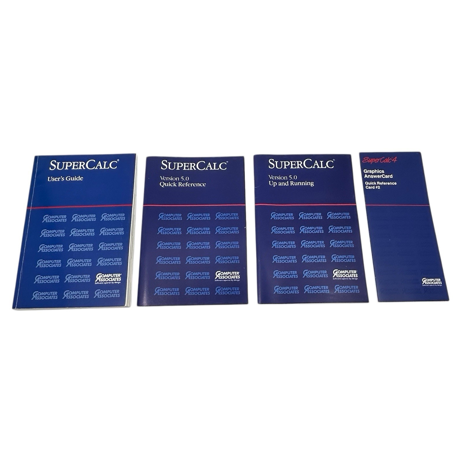 SuperCalc Version 5.0 1988 Computer Associates Complete w/ Guides & 5.25” Disks