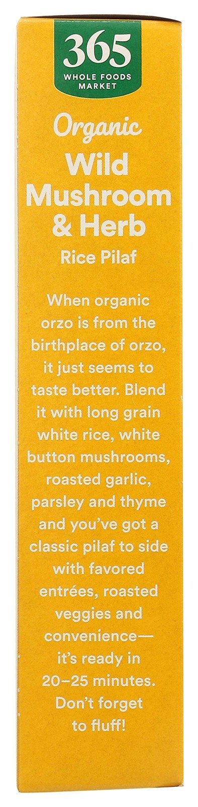 365 by Whole Foods Market, Organic Mushroom and Herb Rice 6 Ounce (Pack of 1)