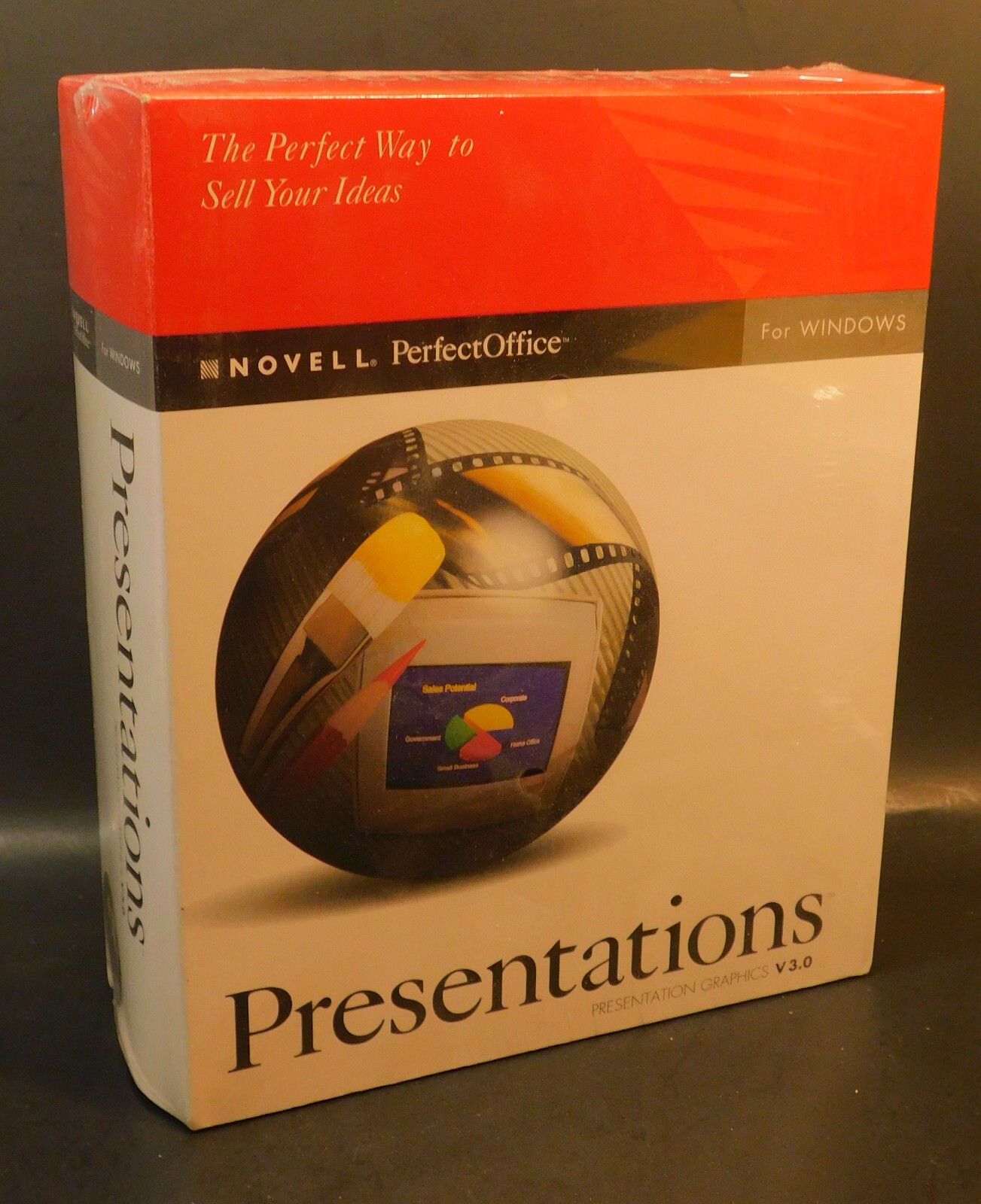 Novell Perfect Office Presentations Graphics V 3.0 for Windows SEALED