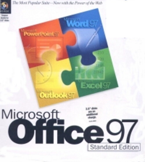 Microsoft Office 97 Standard Upgrade CD-ROM Word Excel PowerPoint