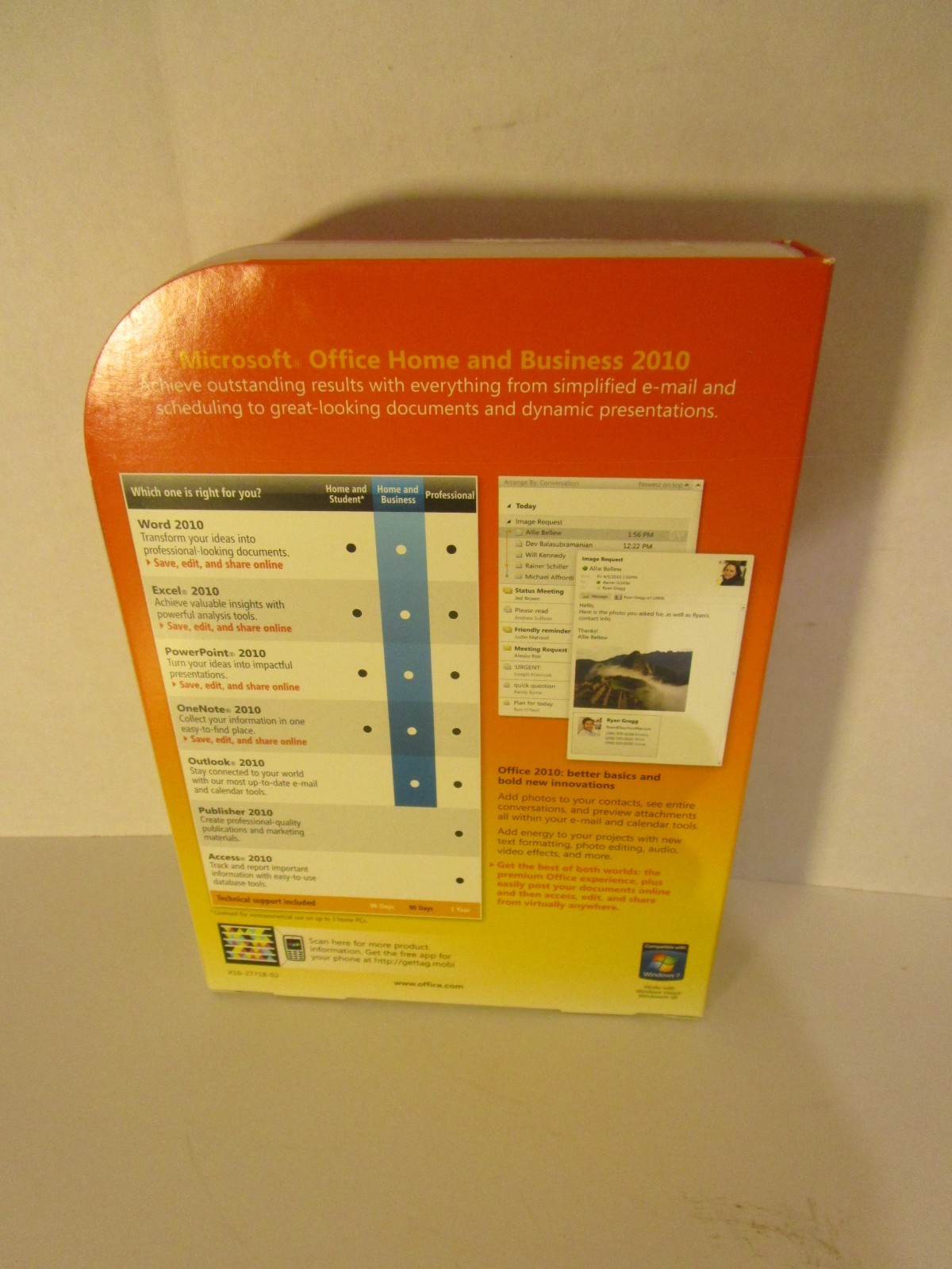 Microsoft Office Home & Business 2010 Full Version for 2 PCs RETAIL GENUINE #LR