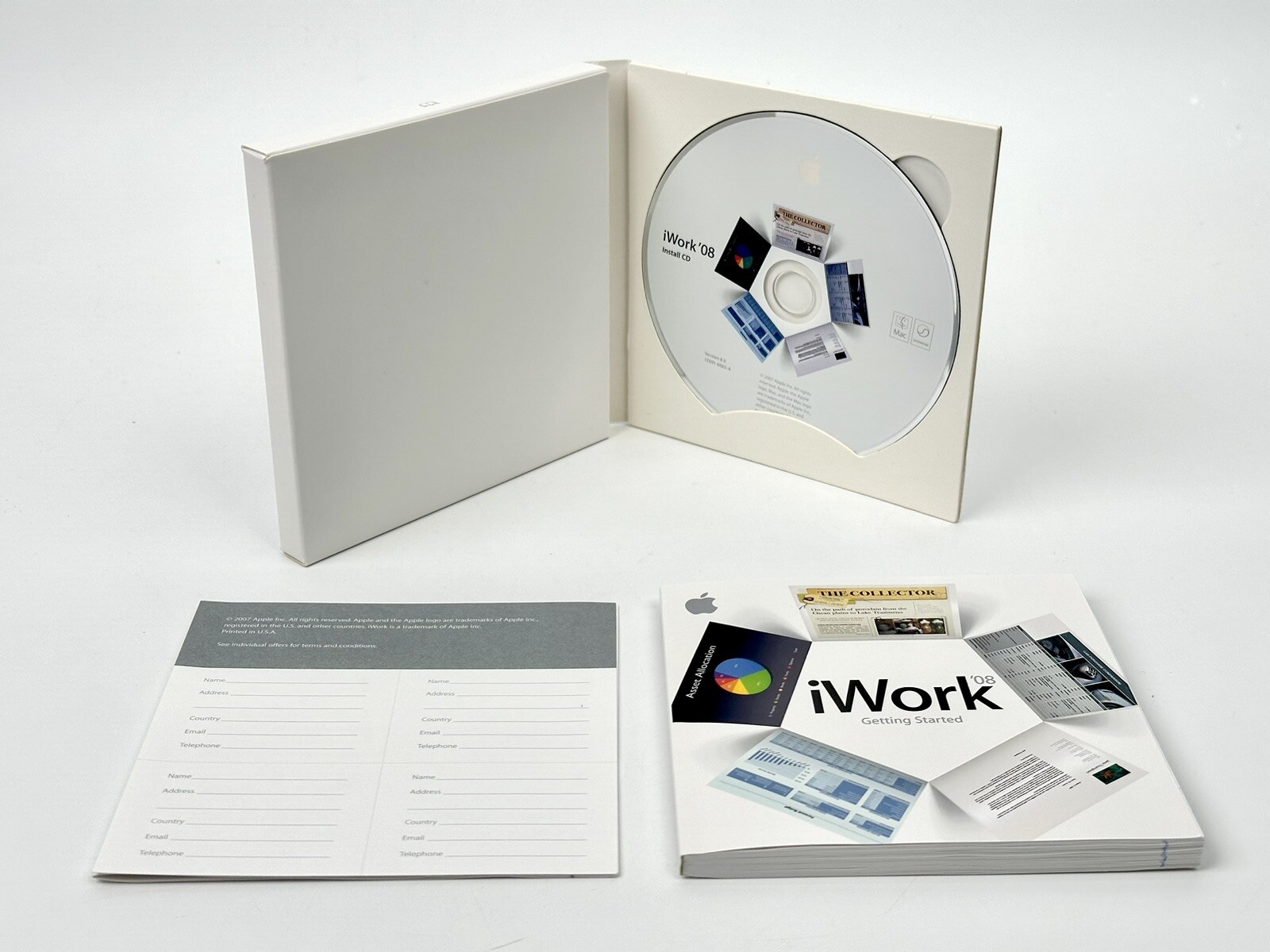 iWork ’08 Version 8.0.1 Apple KLY