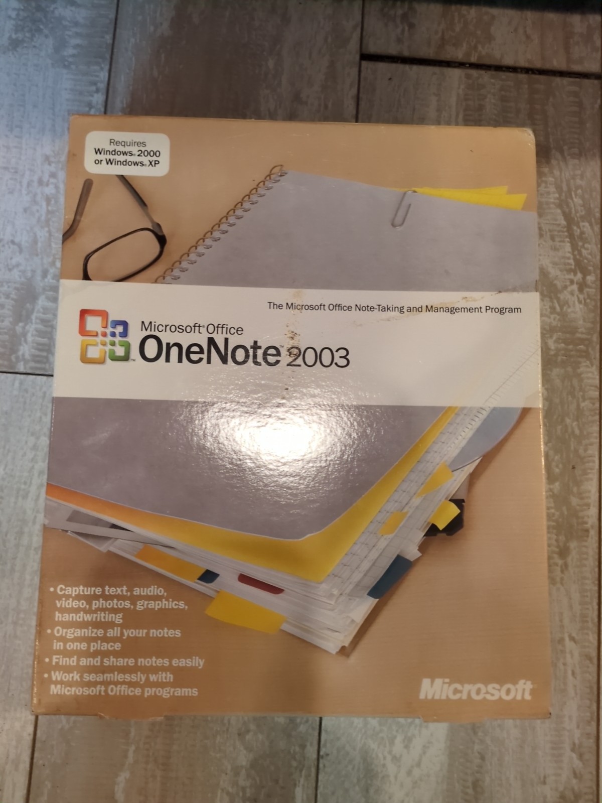 Microsoft Office One Note 2003 Computer Software