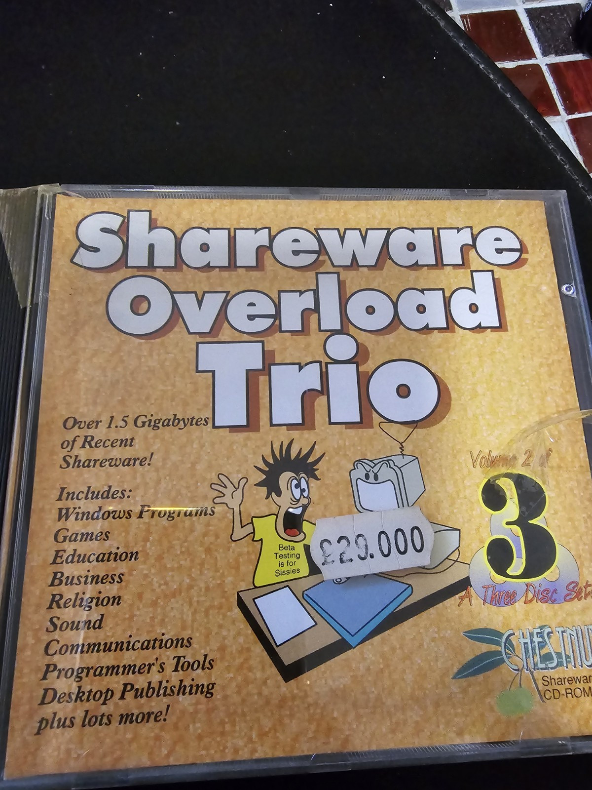 Shareware Overload Trio Software 1993 Cdrp 2 Discs Over 1.5 Gigabytes Shareware
