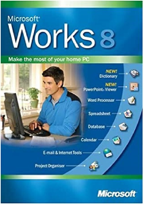 Microsoft Works 8 & Microsoft Money New w/ Product Key, Unopened (Windows PC CD)