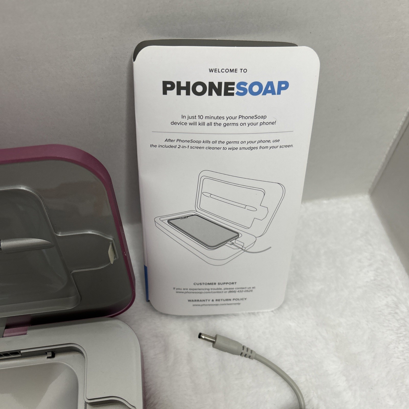 PhoneSoap UV Phone Sanitizer + WinCleaner Digital Cleaner Software Key + USB Key