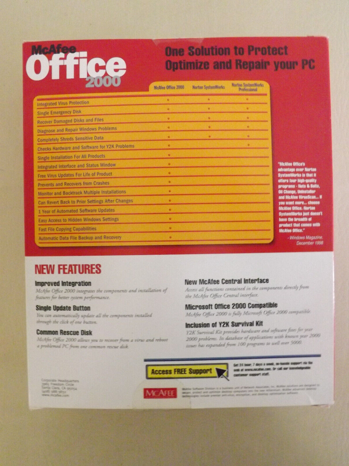PC McAfee Office 2000(Win95/98) New*