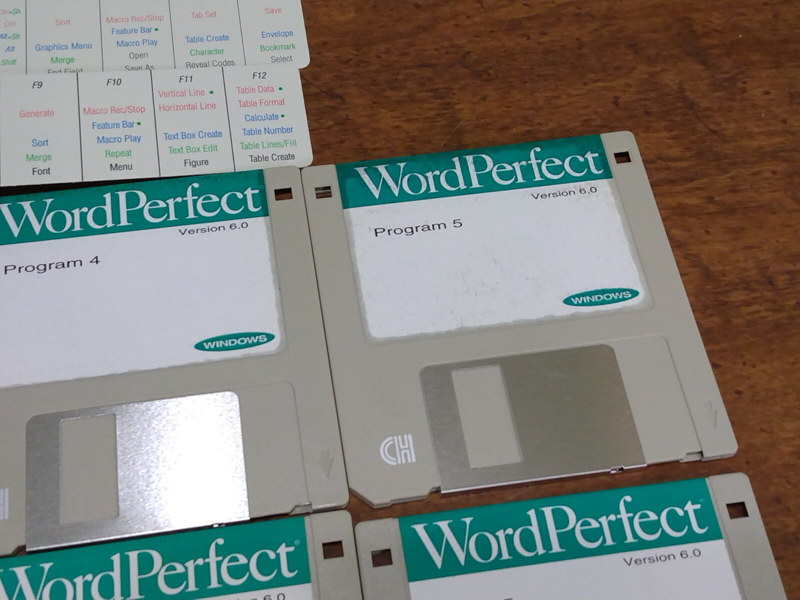 Windows Word Perfect Version 6.0 Floppy Disks Lot Of 12 Install And Program