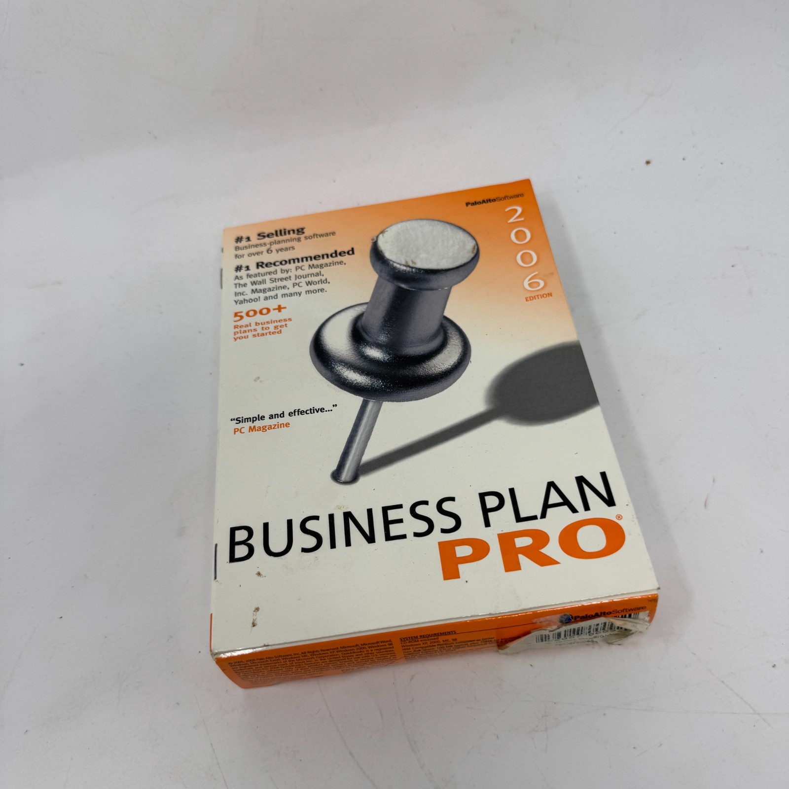 Business Plan Pro 2006 Palo Alto Software CD ROM Brand New PA-282