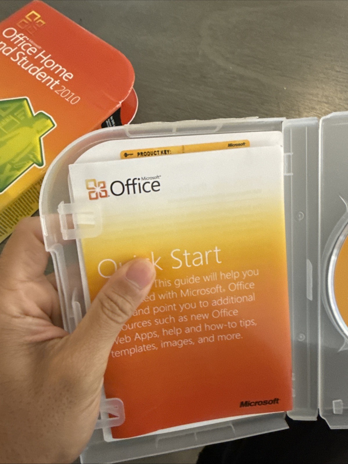 Microsoft Office 2010 Home and Student +Product Key. MINT DISC. Z31