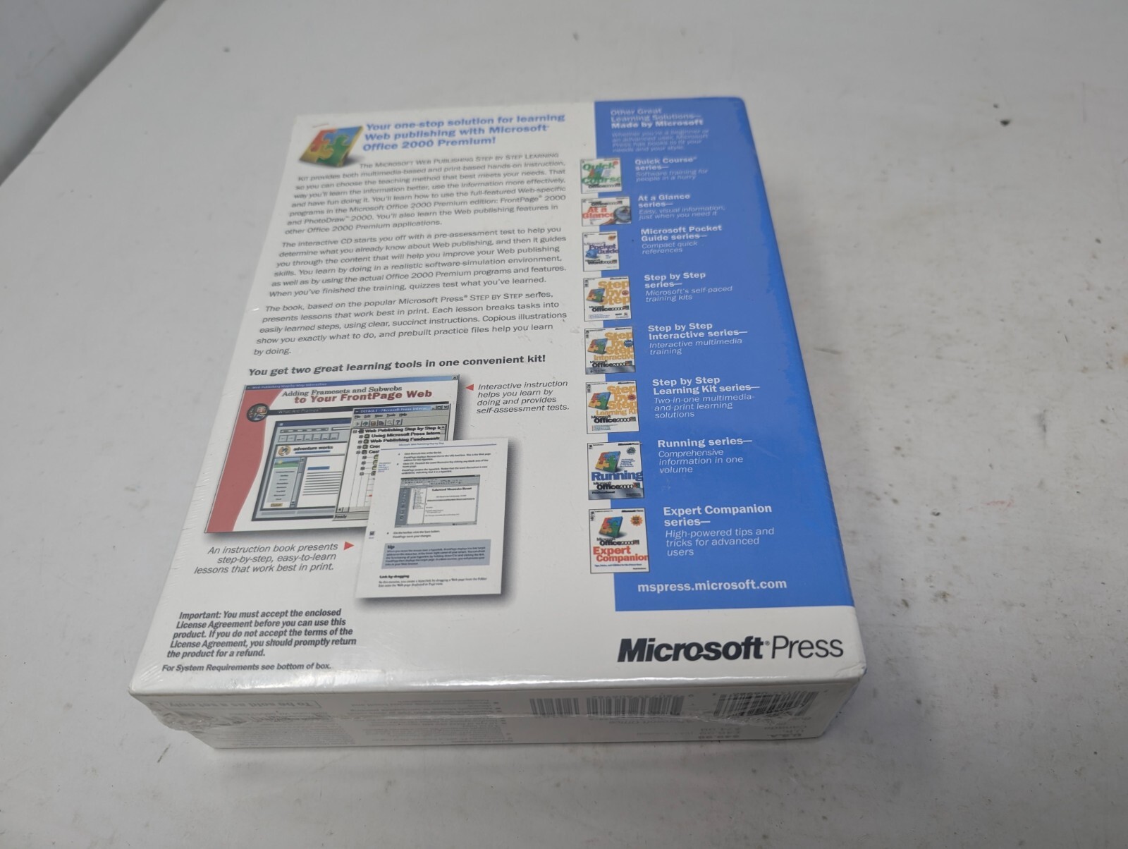 WEB PUBLISHING STEP BY STEP LEARNING KIT By Microsoft Press 2000 (238)