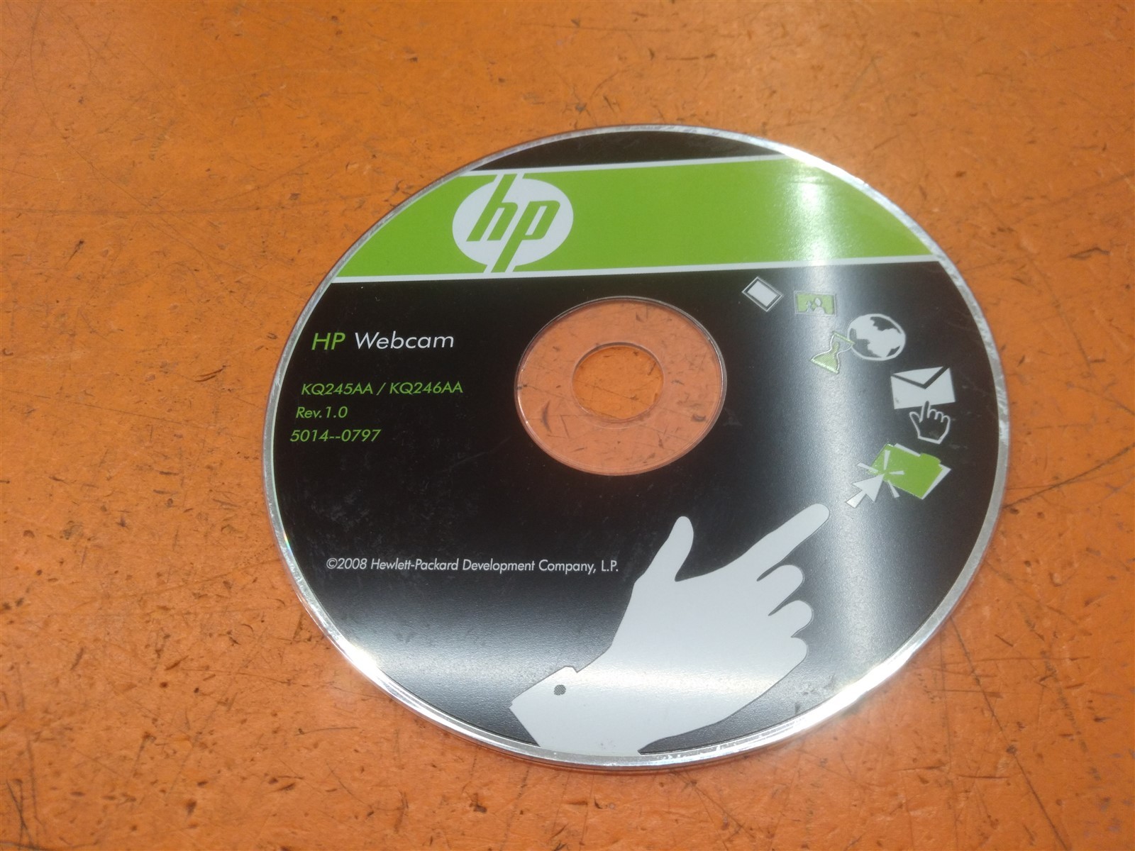 ⭐️⭐️⭐️⭐️⭐️ PC Software CD Disc HP Webcam KQ245AA/KQ246AA 5014-0797