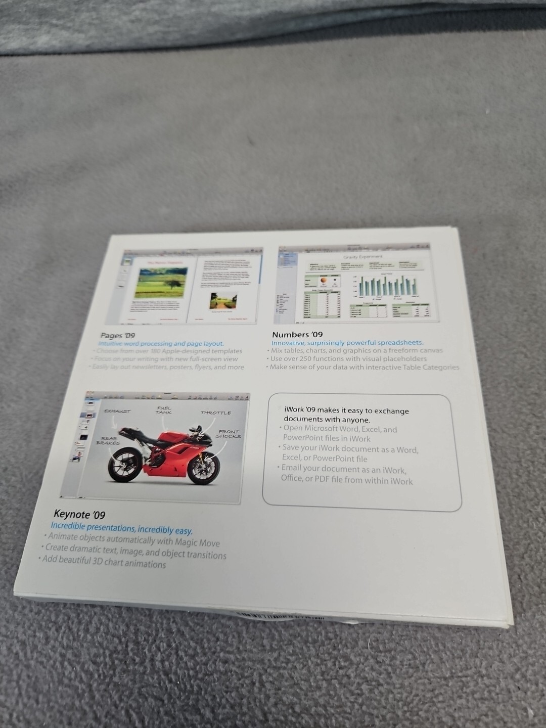 iWork 09 Apple Software (2s2)