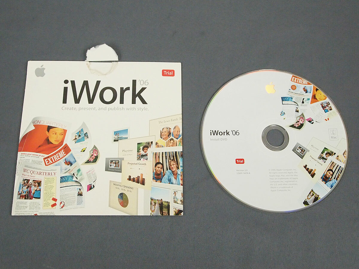 Apple iWork ’06 Trial DVD Package 1Z691-5619-A