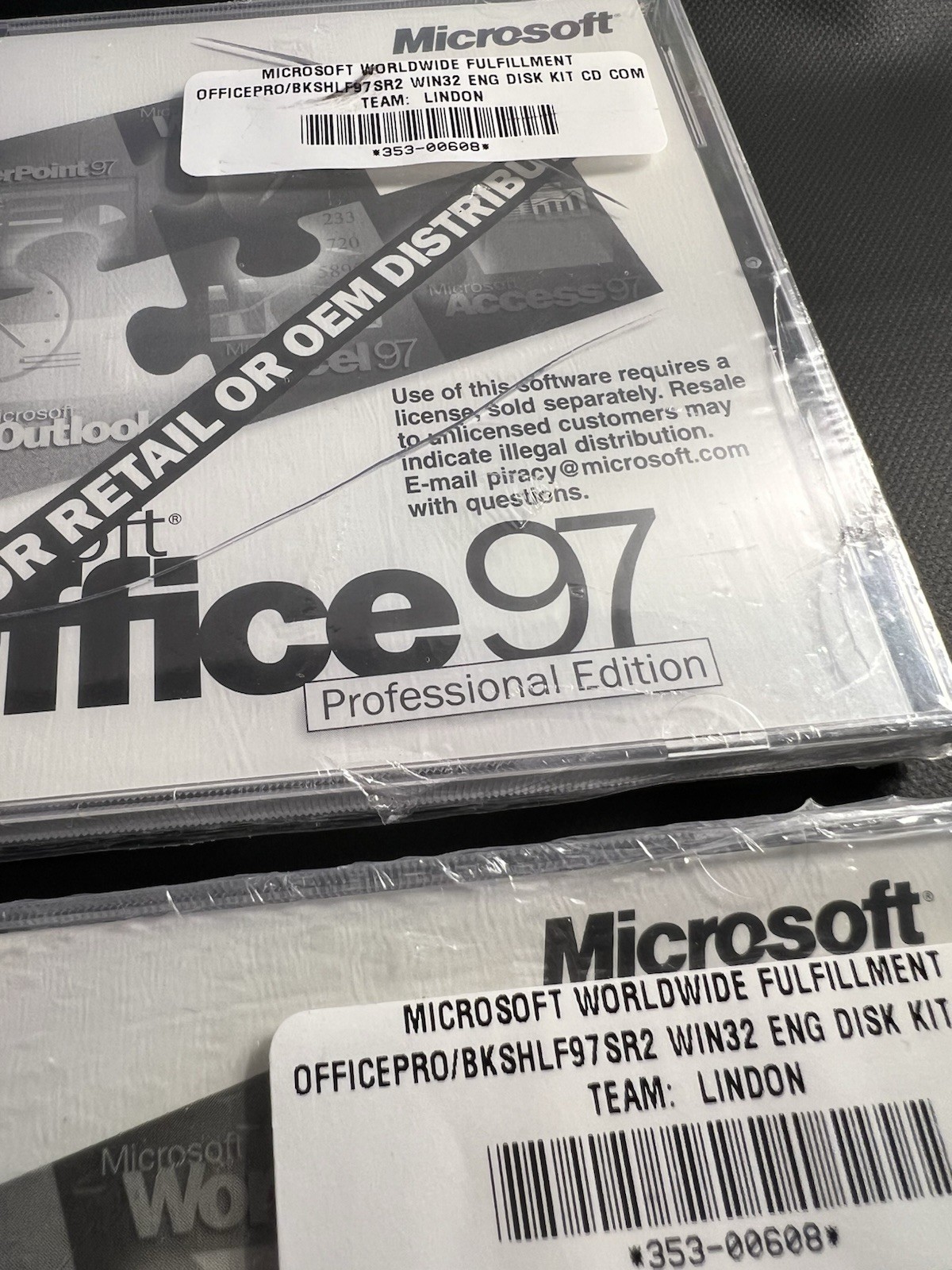 2 Microsoft Office 97 Standard Edition (sealed jewel case)