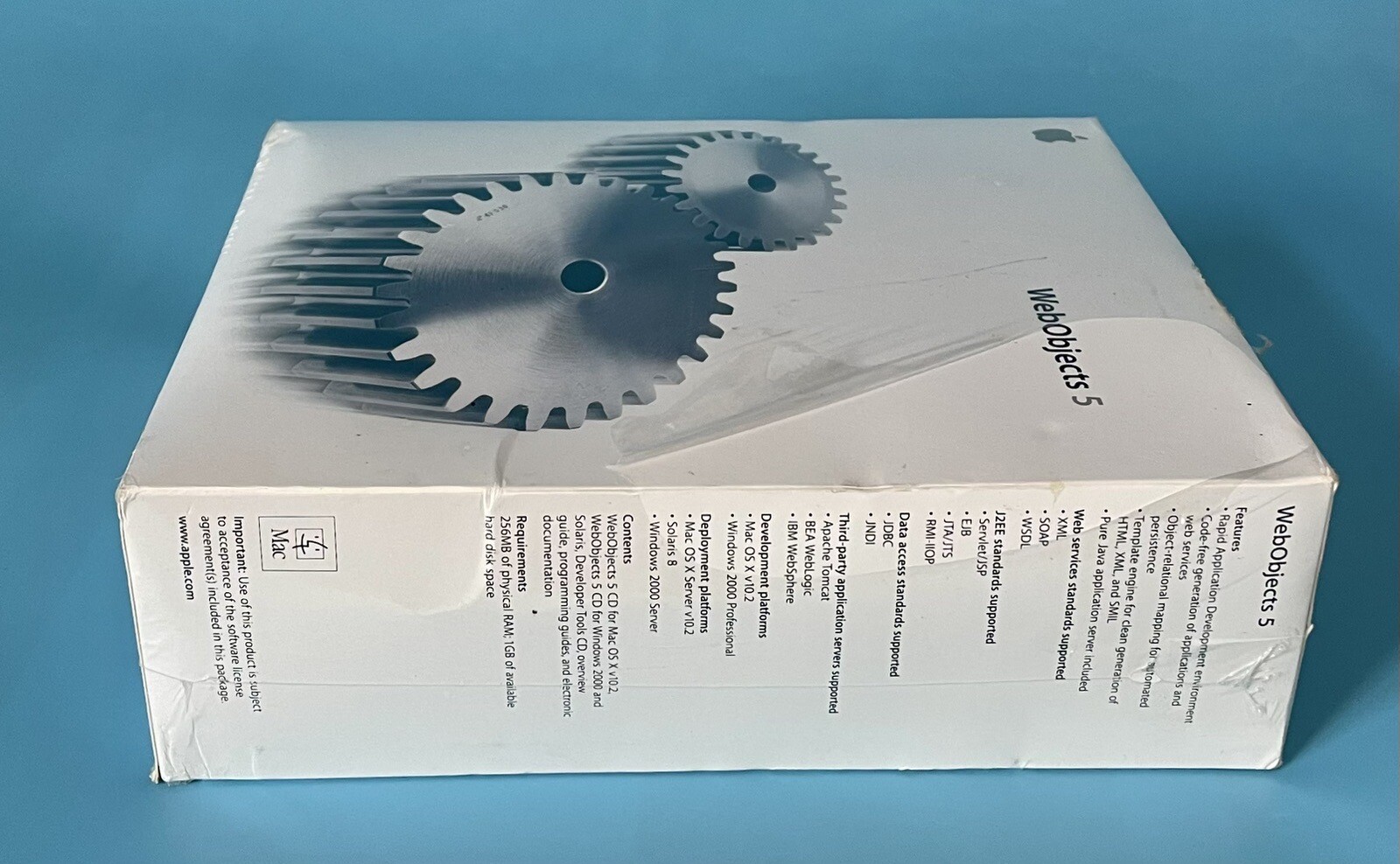 Apple Web Objects 5 Software — New Factory Sealed — 2002