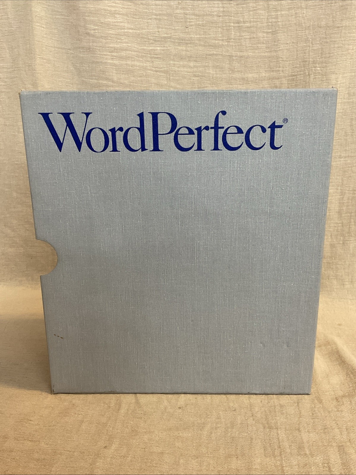 WordPerfect for DOS 5.1 Manual 3-Ring Binder 1989 Box Slip Case IBM PC