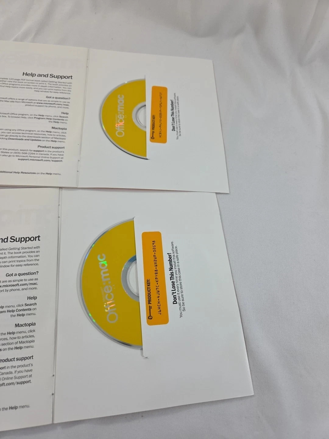 Microsoft Office 2008 Home & Student for Mac w/ 3 Product Keys