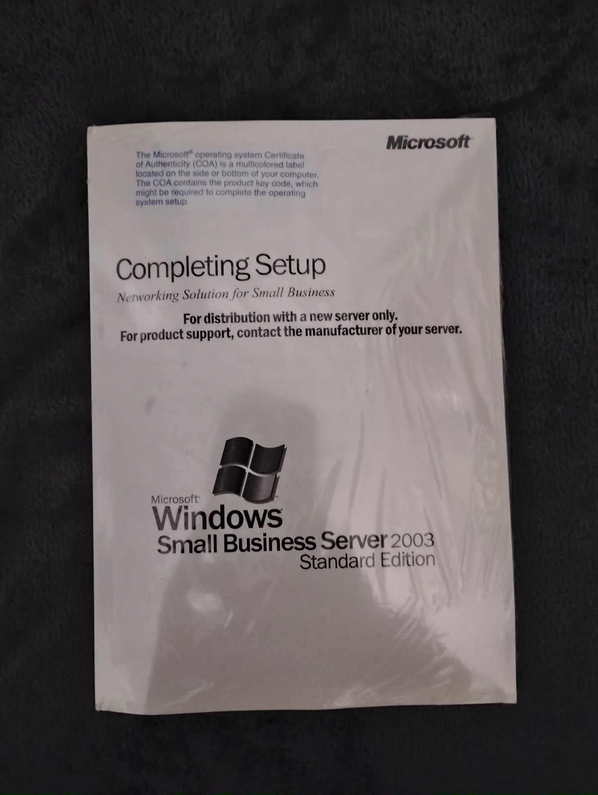 NEW Microsoft Windows Small Business Server 2003 Standard Edition CD’s 0RC462