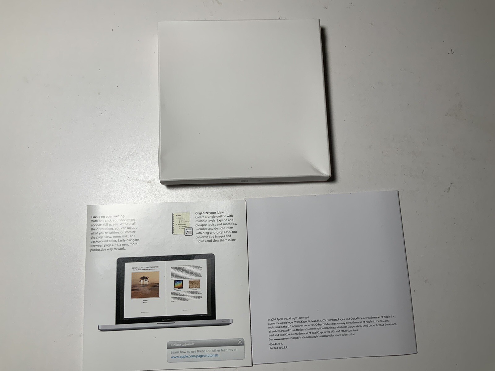 Apple iWork ’09 V9.0.3 MB942Z/A Install DVD for Mac