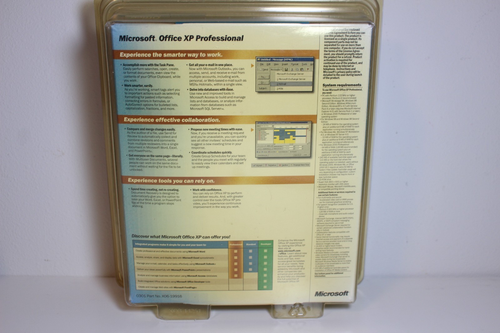 Microsoft Office XP Professional 2002 CD NEW Sealed Retail Full Vers. Word Excel