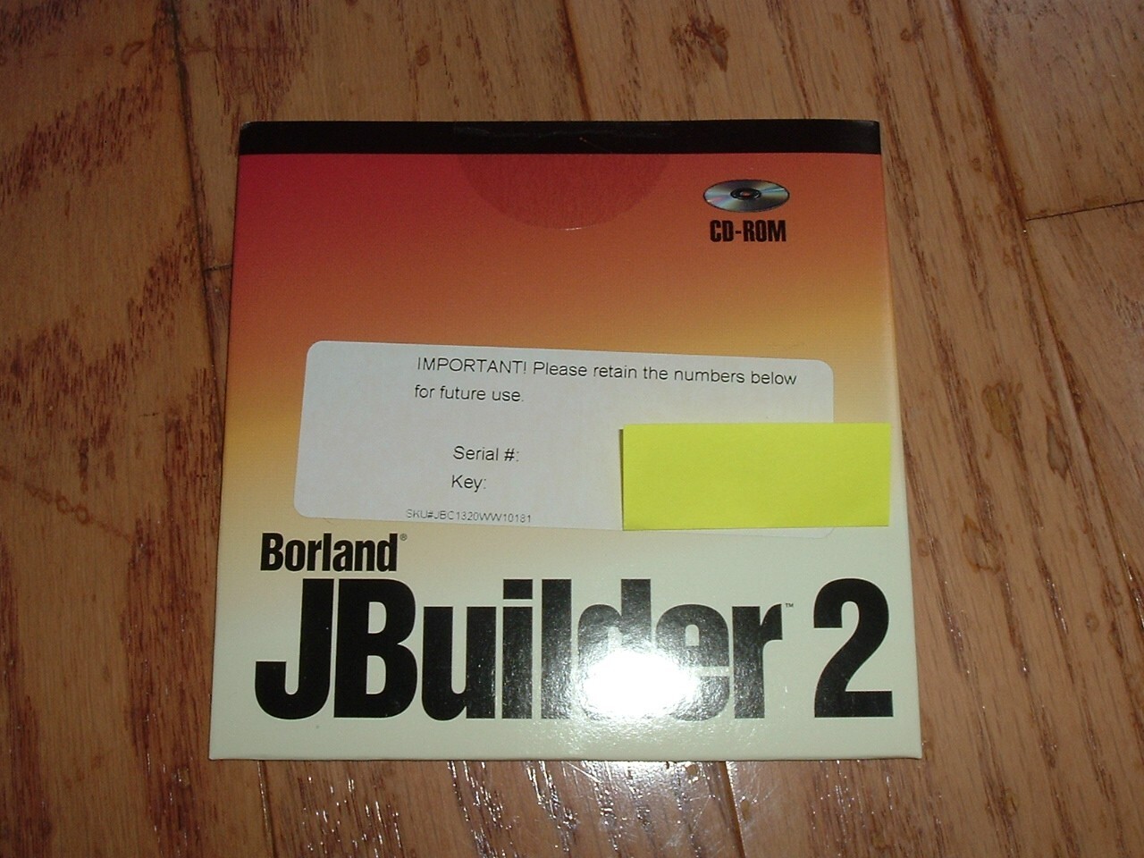 Borland JBuilder 2 original disks with Serial Number and KEY !