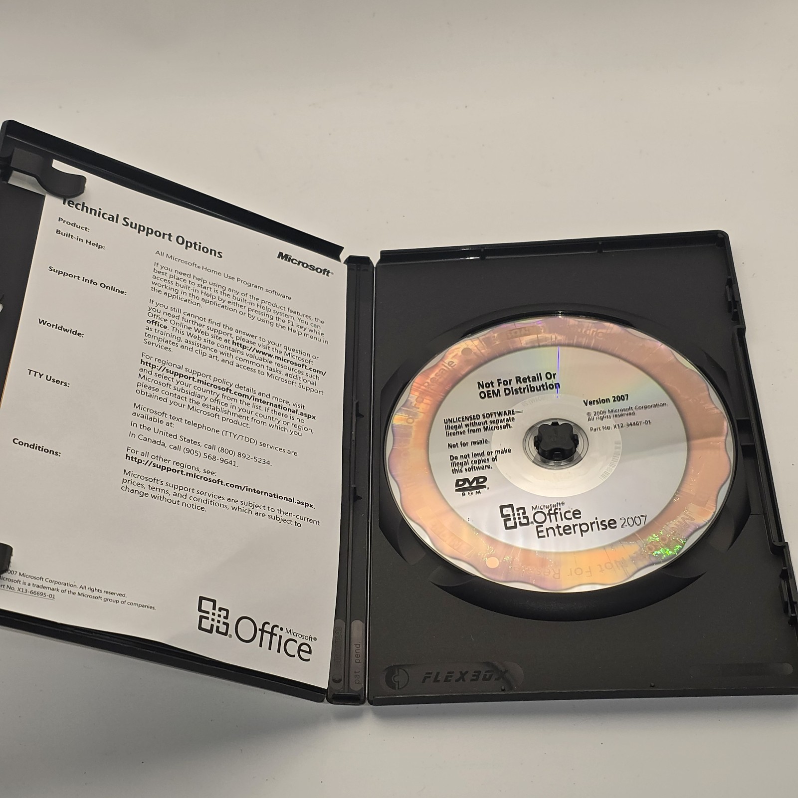 Microsoft Office Enterprise 2007 w/ Key for Home Use (PC, 2007)