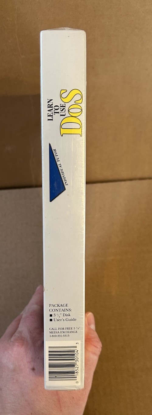 Individual Tutor Learn To Use DOS Big Box Sealed New In Box DOS 6 Floppy Disk