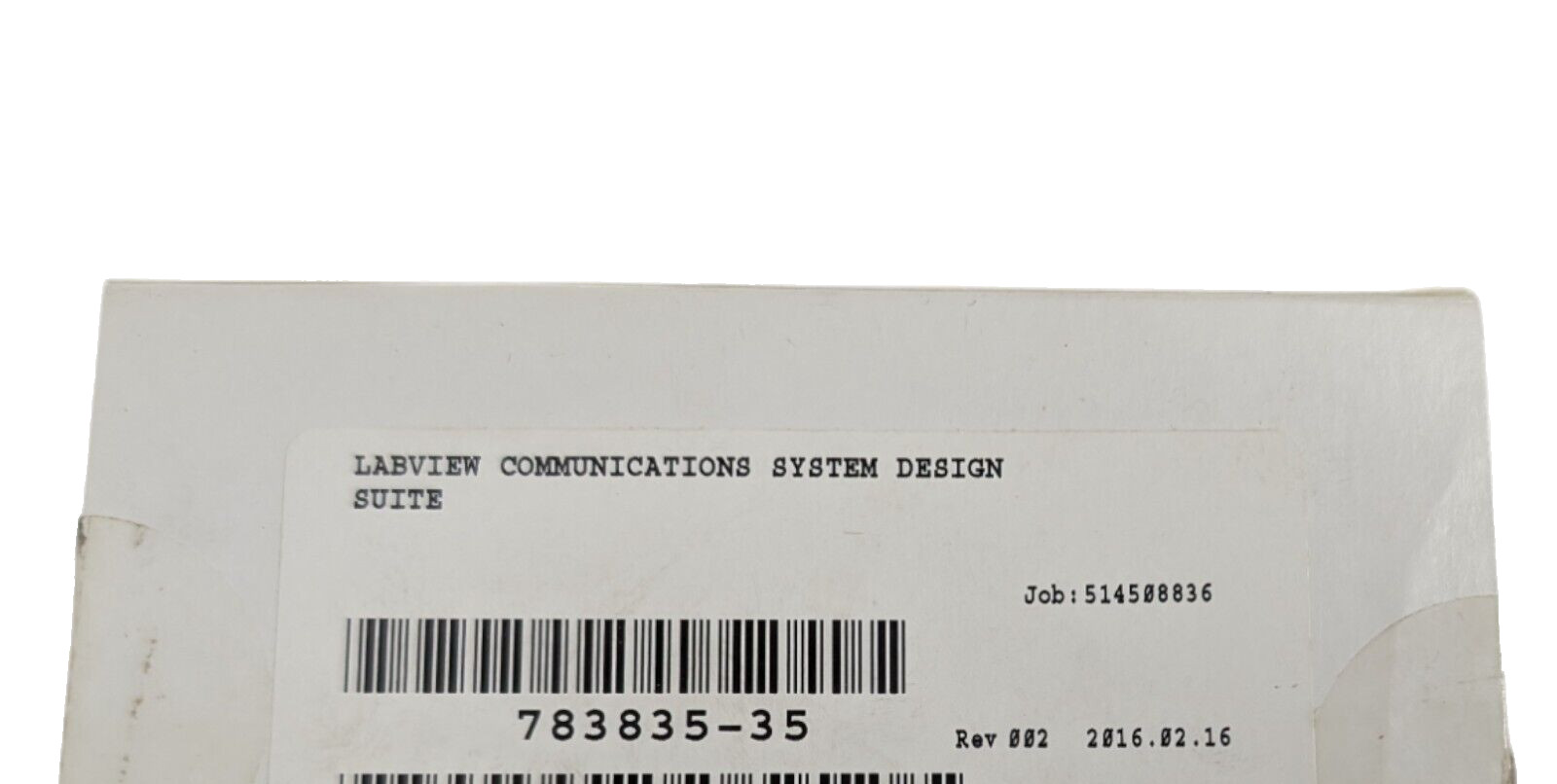 LabVIEW 783835-35 Communications System Design Suite Software CVI 16GB