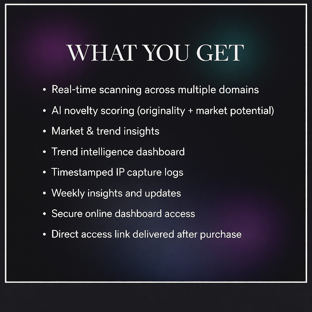 Invention Radar | Complete Access Bundle | Monthly • Annual • Lifetime • Team