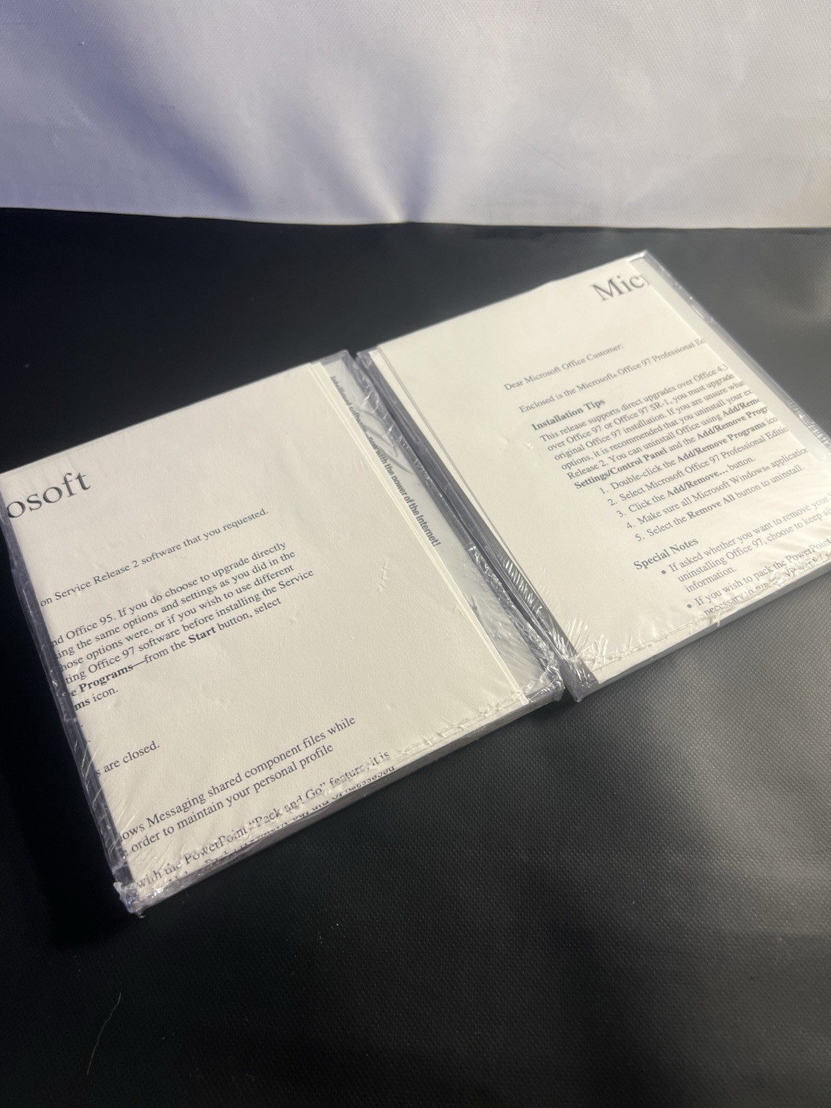 2 Microsoft Office 97 Standard Edition (sealed jewel case)