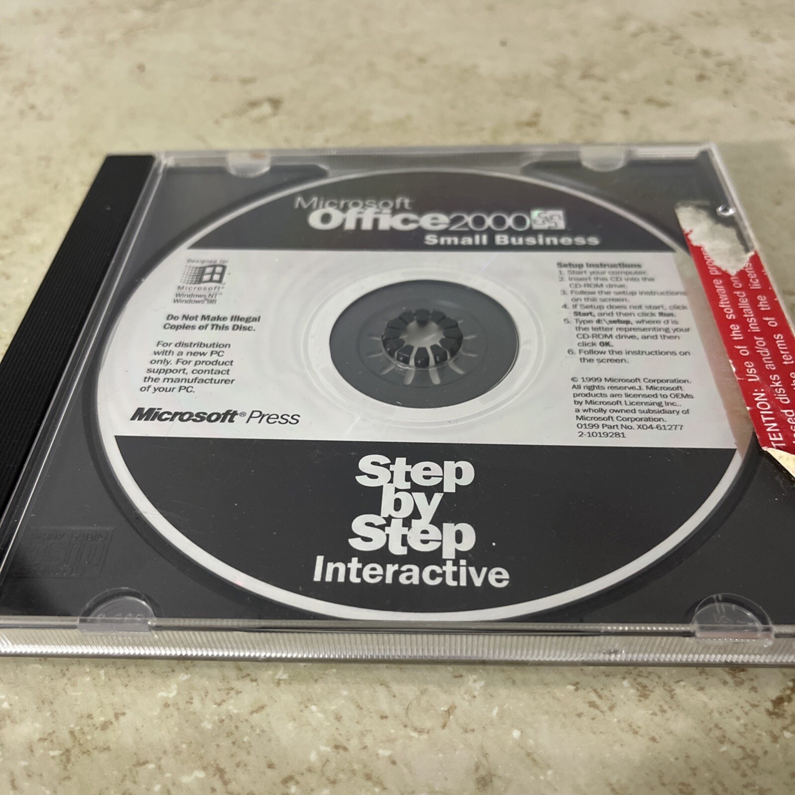 Microsoft Office 2000 Small Business Step by Step Interactive CD-ROM Disc