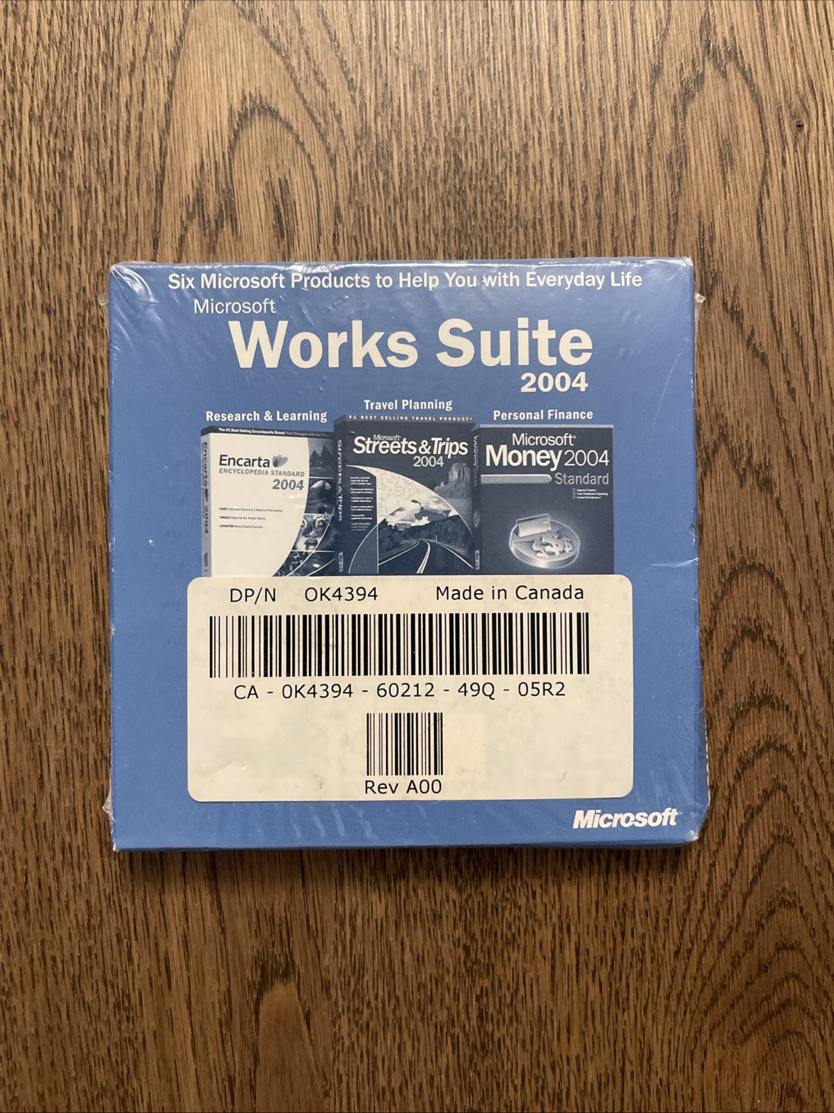 *NEW* Microsoft Works Suite 2004 DVD ROM Format Factory Sealed w/Product Key