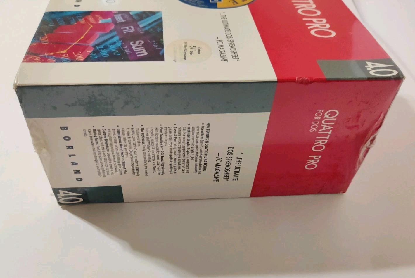 QUATTRO Pro Version 4.0 For Dos Big Box PC New / Sealed