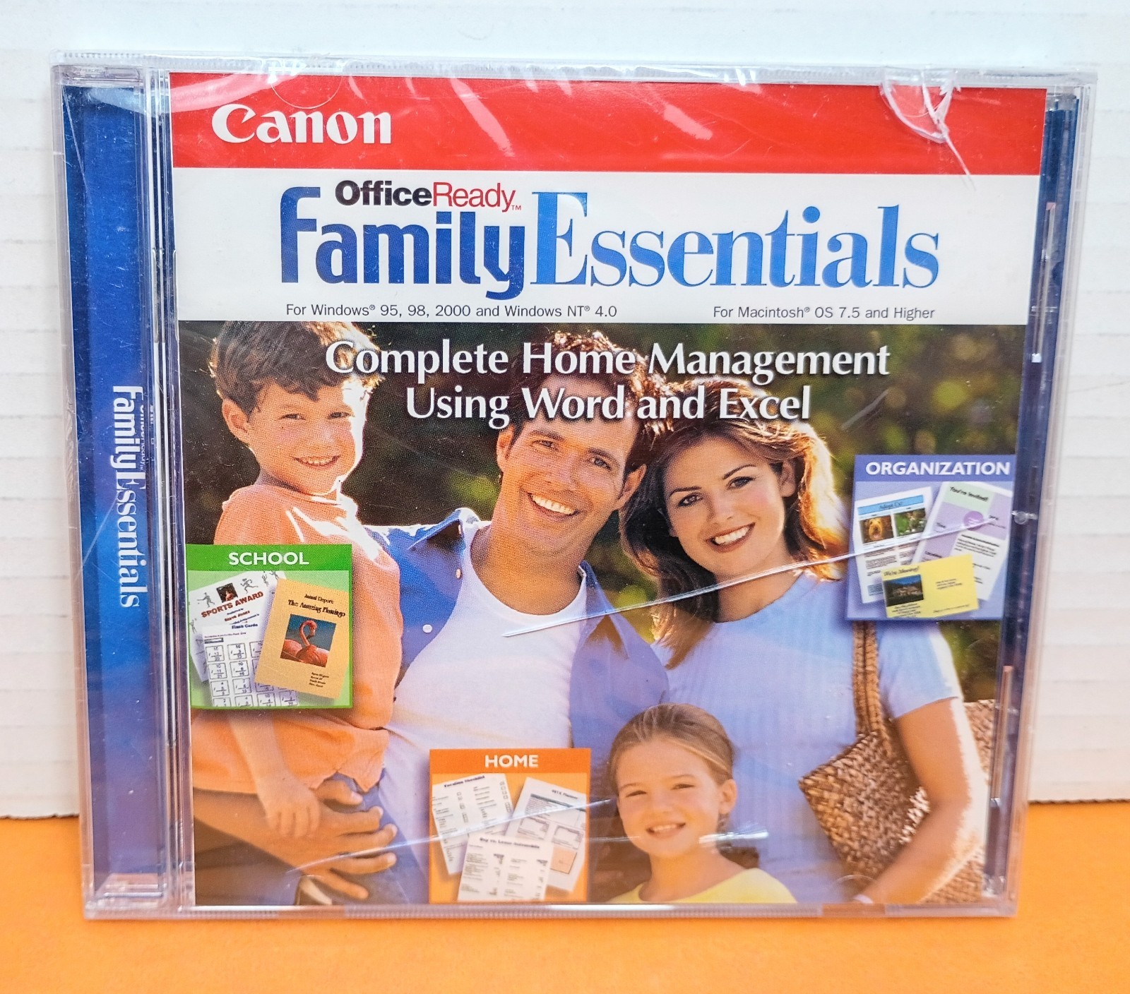 🏢 New Canon Office Ready Family Essentials Windows 95, 98, NT CD-ROM MAC OS