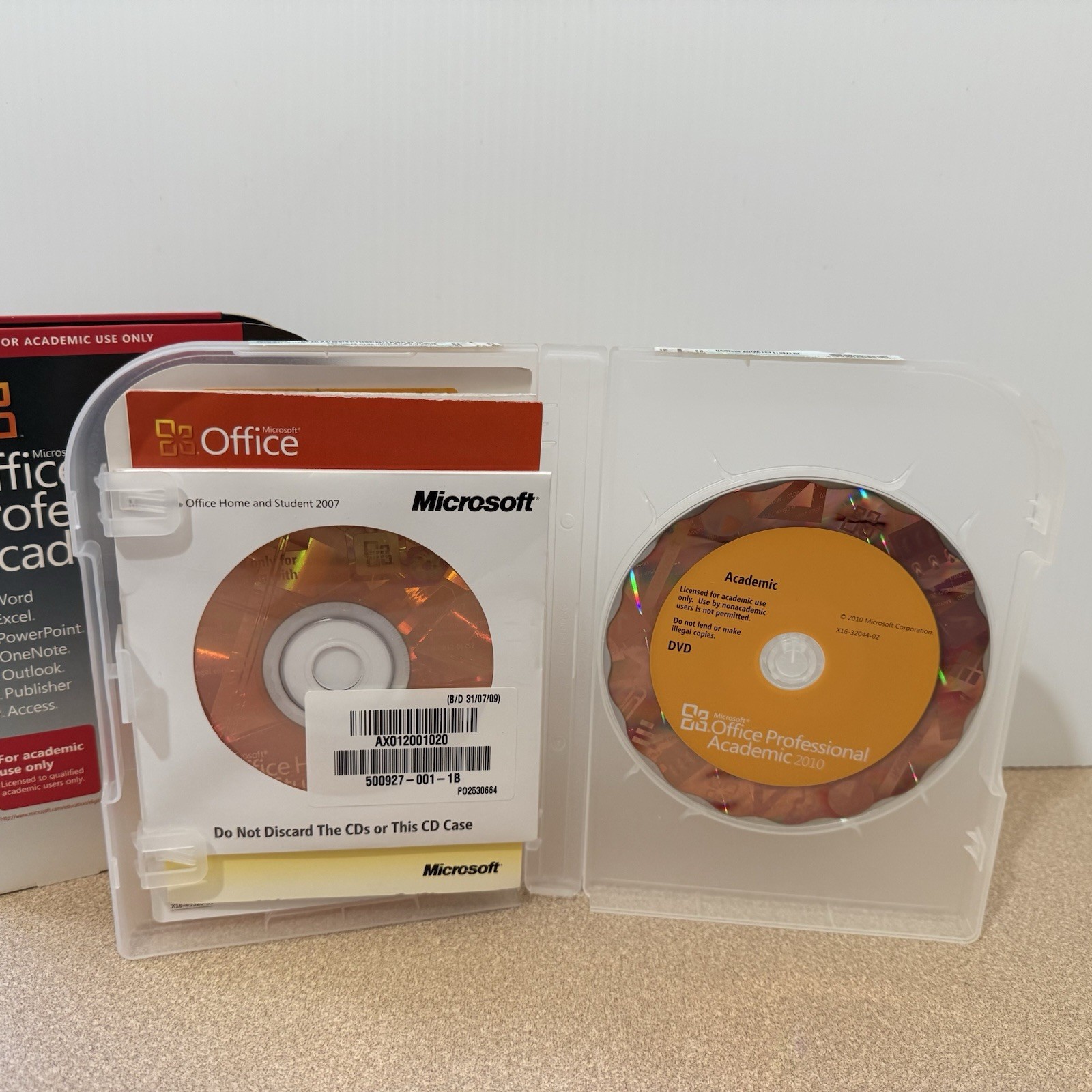 Microsoft Office Professional Academic 2010 Windows Software with DVD & Key