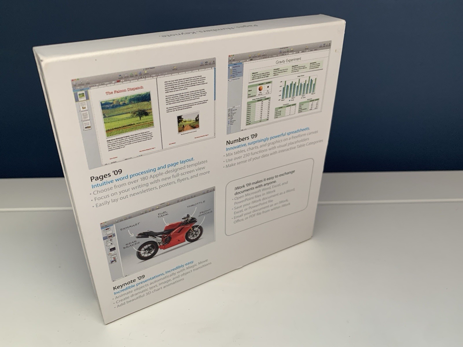 Apple Mac 2009 Software: iWork ’09 – Pages Numbers Keynote – for MB943Z/A