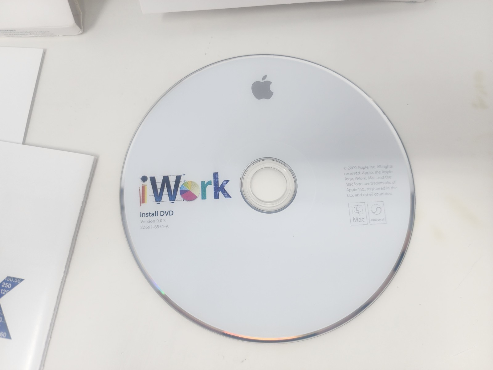 Apple iWork ’09 Full Version CD for Mac MB942Z/A Used