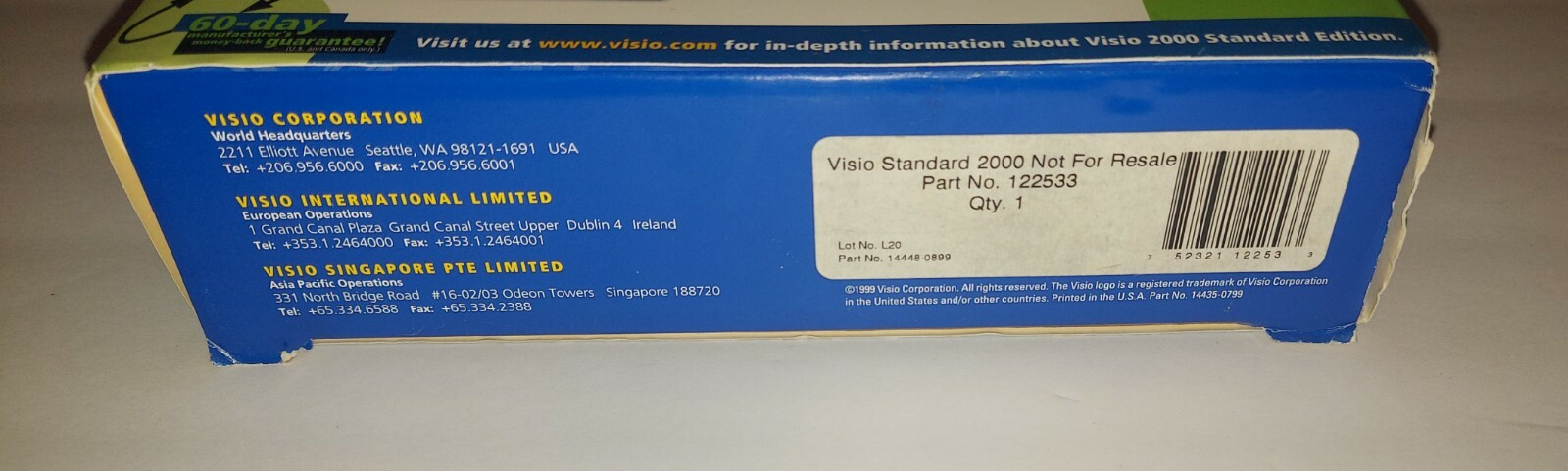 Visio 2000 Professional Upgrade New Standard Visual Gralhical Software Sealed