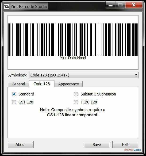 Zint Barcode Generator – UPC QR Code Creator Software – 50+ Formats – Windows CD
