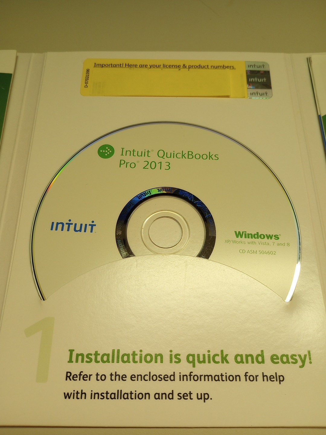 INTUIT QUICKBOOKS PRO 2013 FOR WINDOWS FULL RETAIL USA VERSION