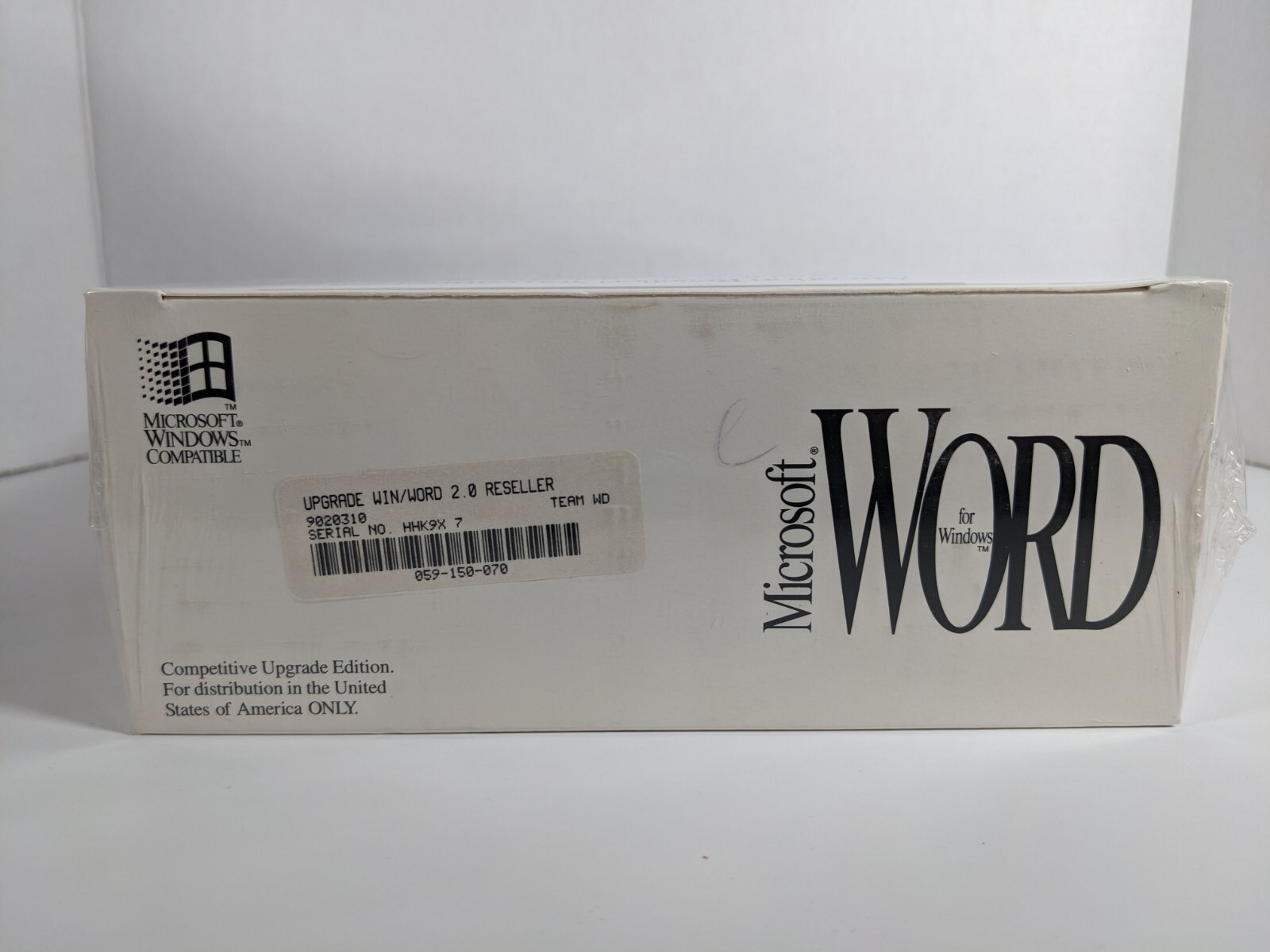 Microsoft Word 2.0_The Word Processor For Windows_5.25″ High Density Disks