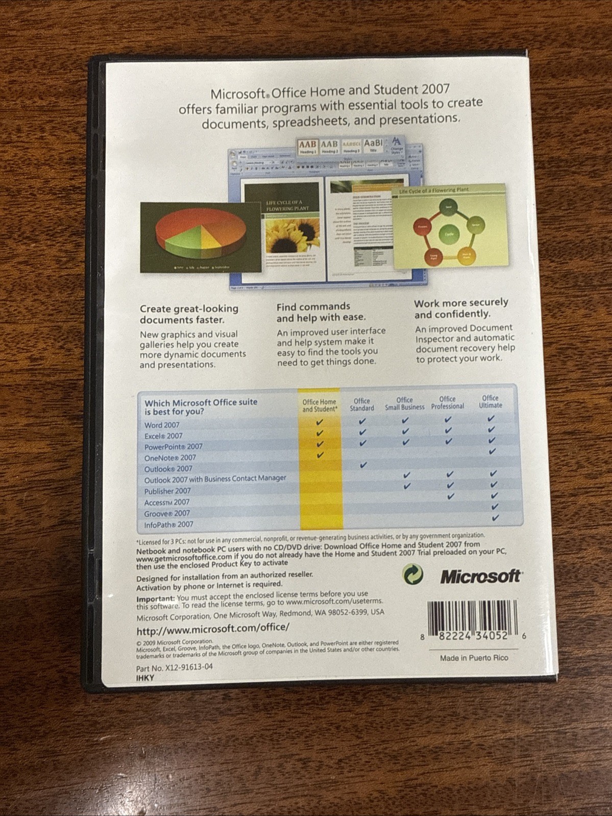 Microsoft Office Home & Student 2007 Service Desk Edition Word Excel PowerPoint