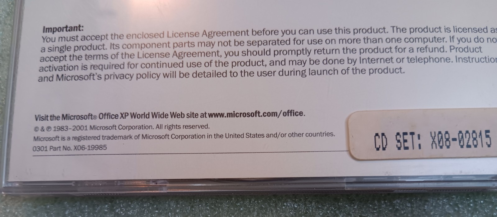 Microsoft Office XP Standard (Version 2002) With Product Key